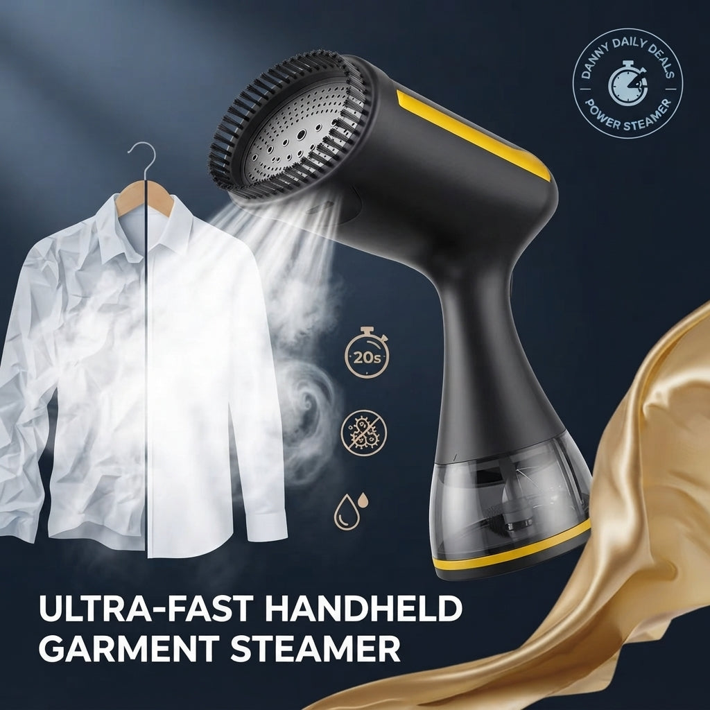 1100W Handheld Hanging Ironing Machine with 20s Fast Heating, Equipped with A Cleaning Brush And A 10.14oz Large Capacity Water Tank. Home Steam Ironing Machine Is A Must-have Tool for Wrinkle Removal During Travel And Clothing Care for Business